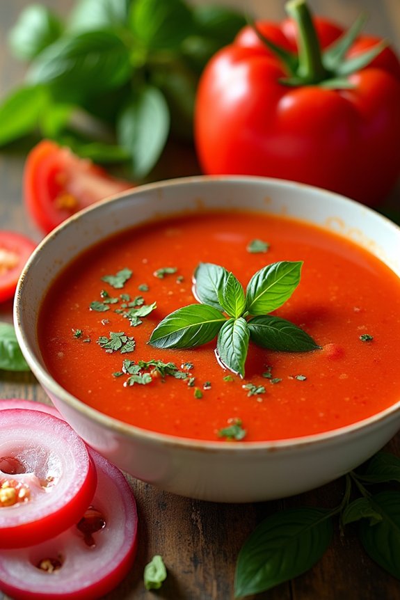 light and refreshing gazpacho
