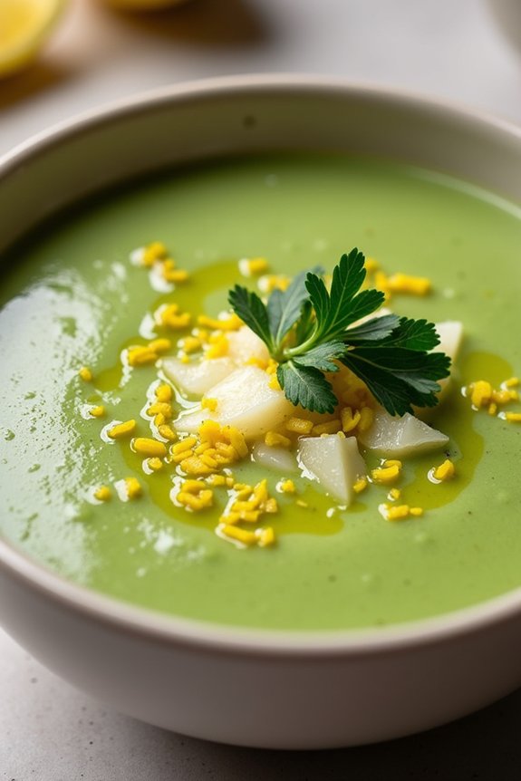 light healthy broccoli soup