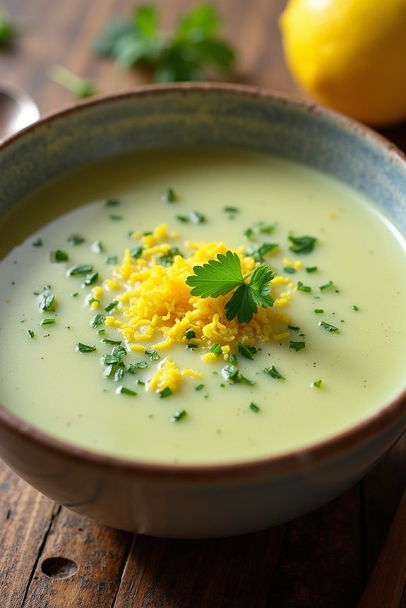light lemony artichoke soup