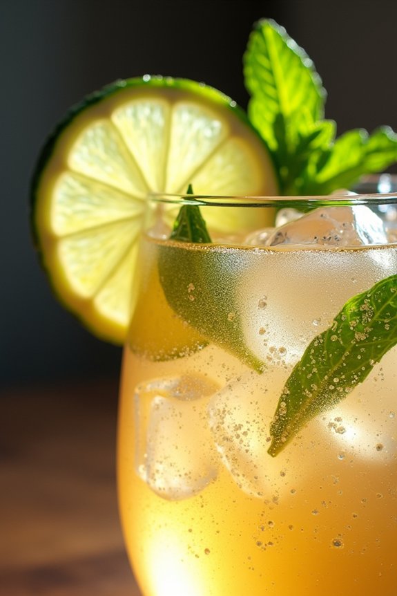 low sugar festive cocktail