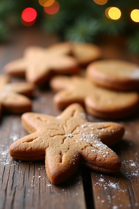 low sugar holiday gingerbread cookies