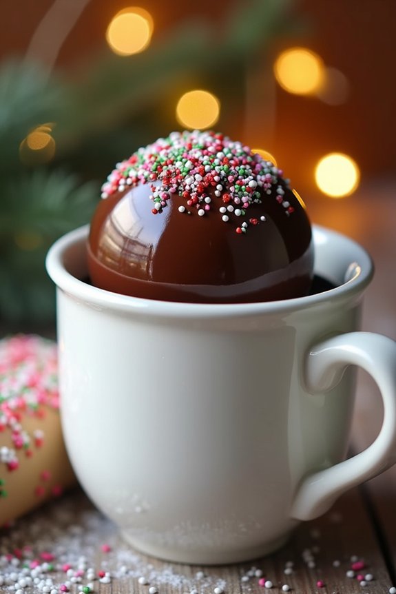 magical chocolate filled spheres