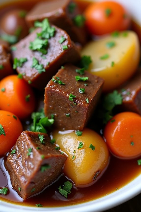 maple bourbon beef stew