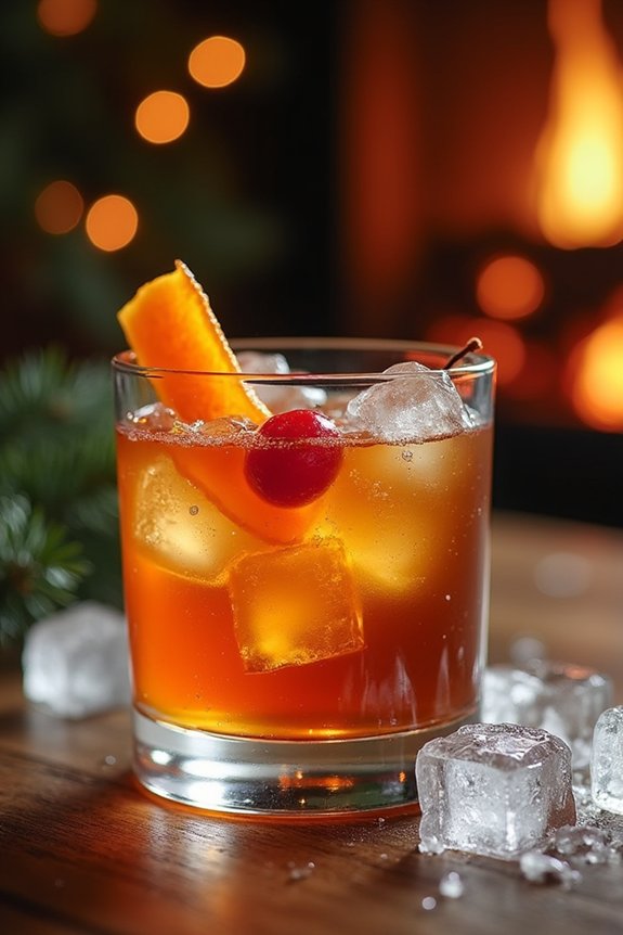 maple infused whiskey cocktail delight