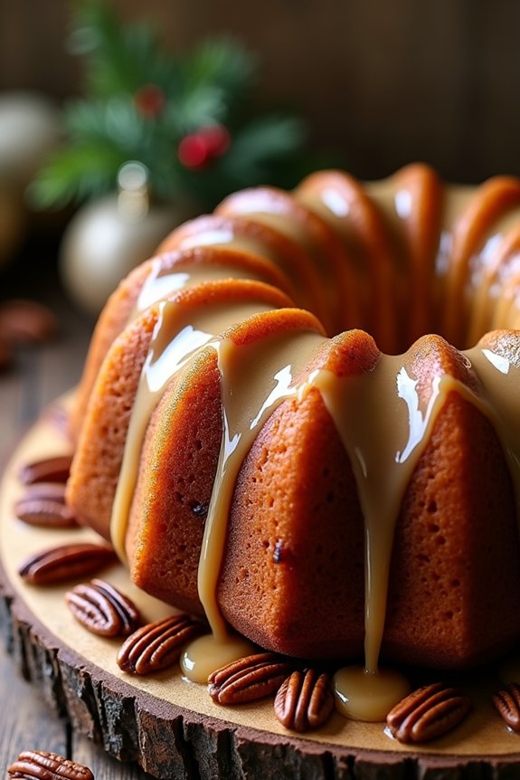 maple pecan bundt cake