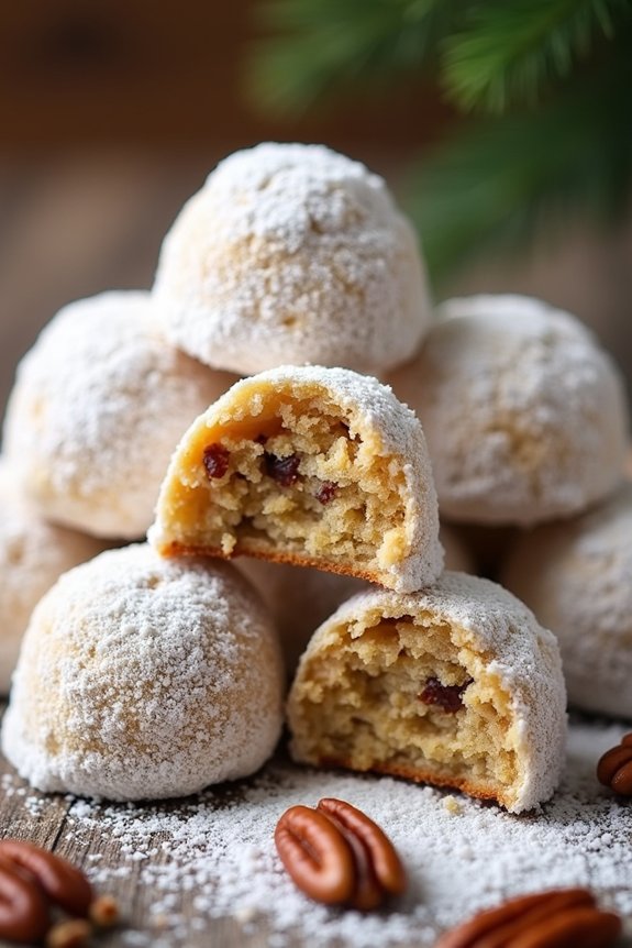 maple pecan holiday cookies