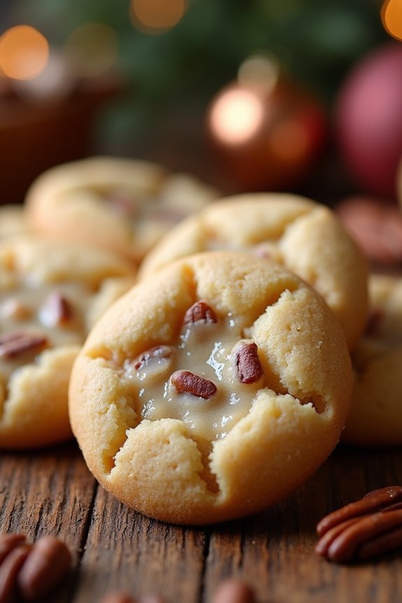 maple pecan shortbread cookies