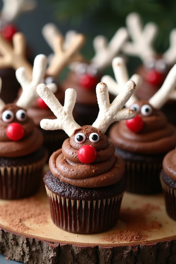 marshmallow reindeer cupcakes recipe