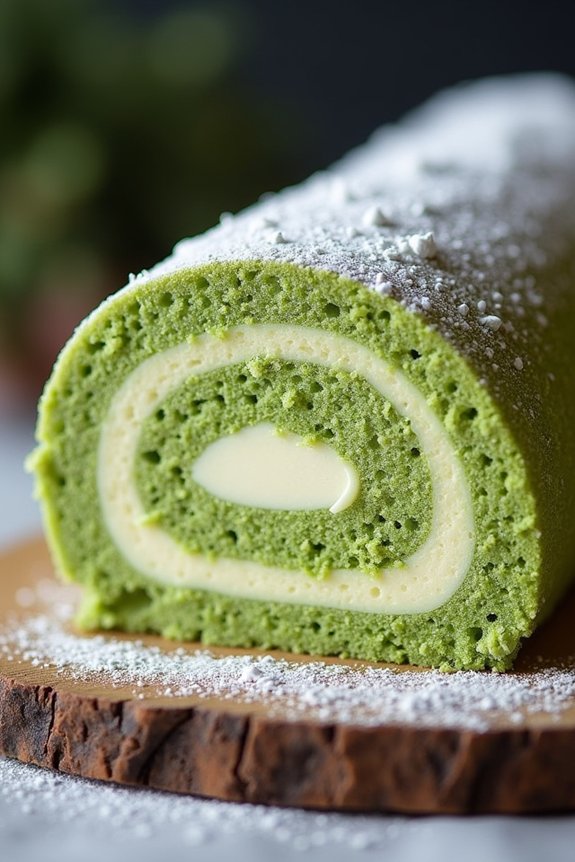 matcha white chocolate dessert