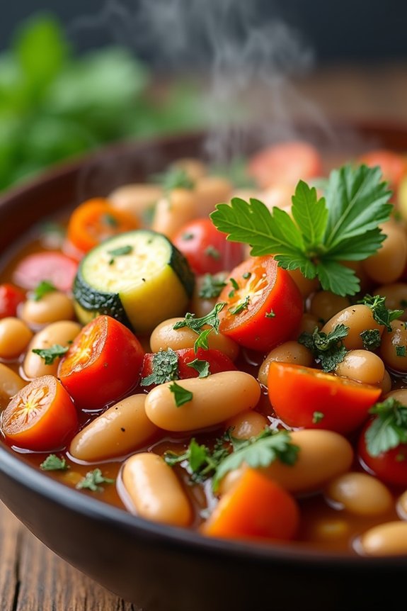 mediterranean bean vegetable stew