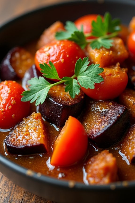 mediterranean eggplant tomato stew