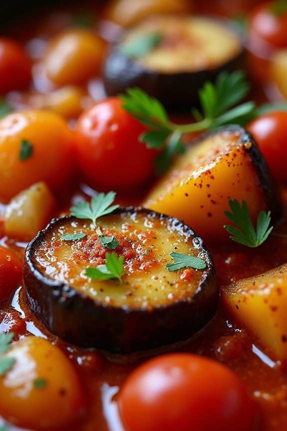 mediterranean eggplant tomato stew
