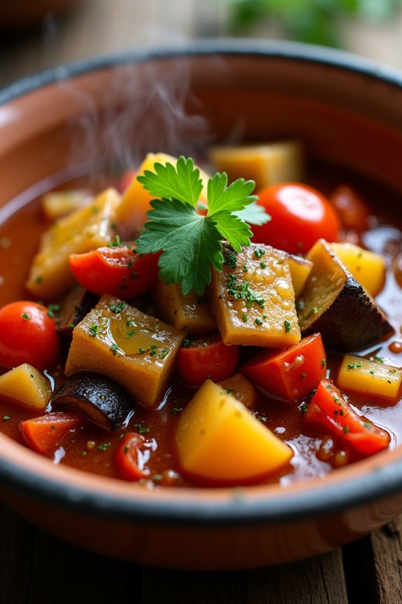 mediterranean eggplant tomato stew