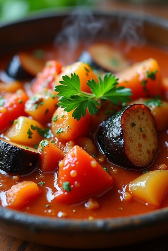 mediterranean eggplant tomato stew
