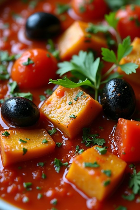 mediterranean eggplant tomato stew