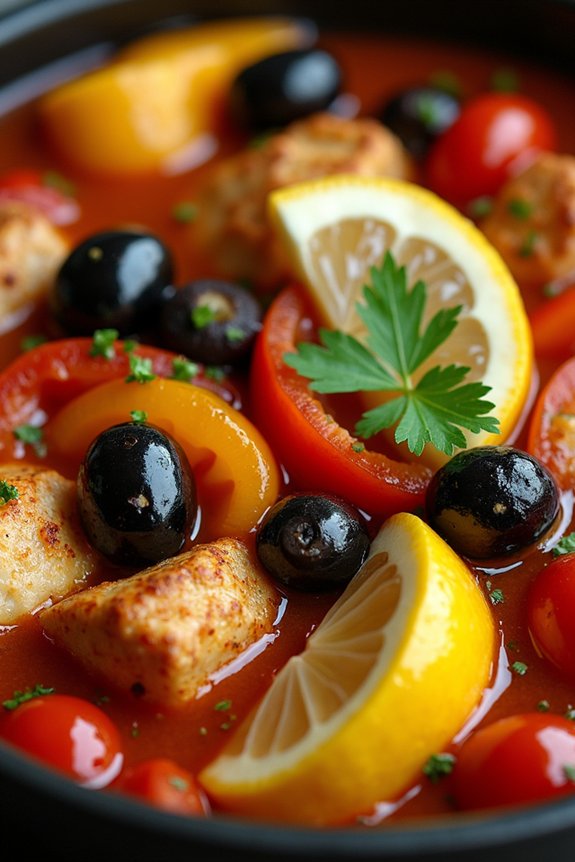 mediterranean lemon chicken stew