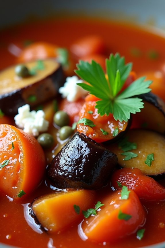 mediterranean vegetarian eggplant stew