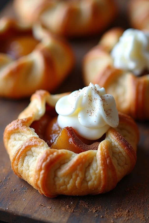 mini apple cinnamon galettes