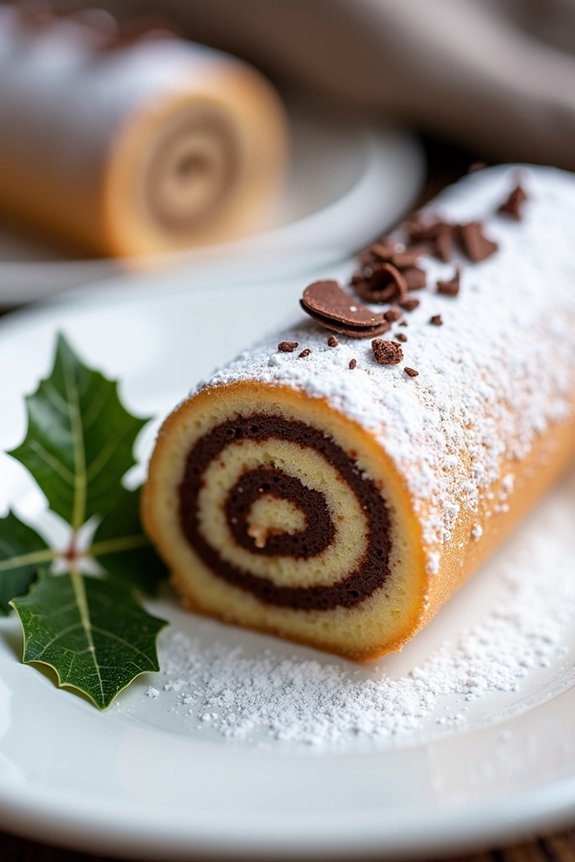 miniature festive chocolate cakes