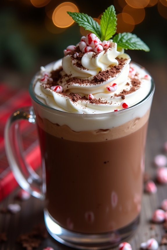 minty hot cocoa delight