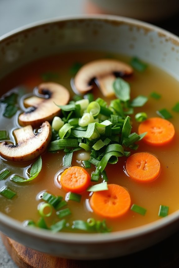 miso mushroom detox soup