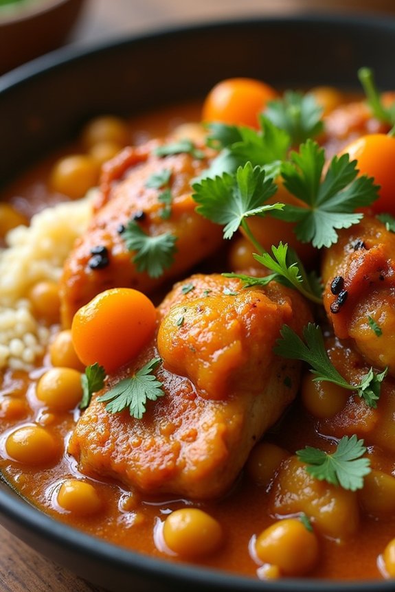 moroccan chicken apricot stew