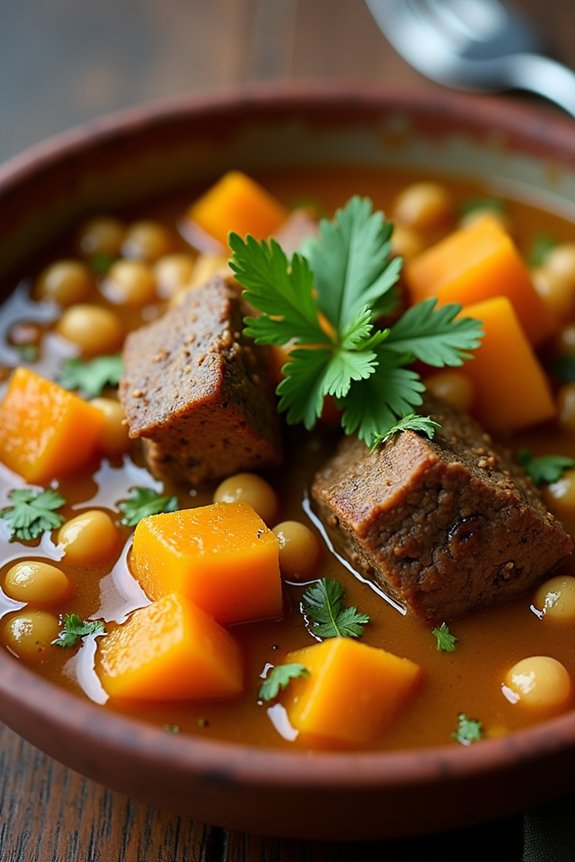 moroccan lamb and squash stew