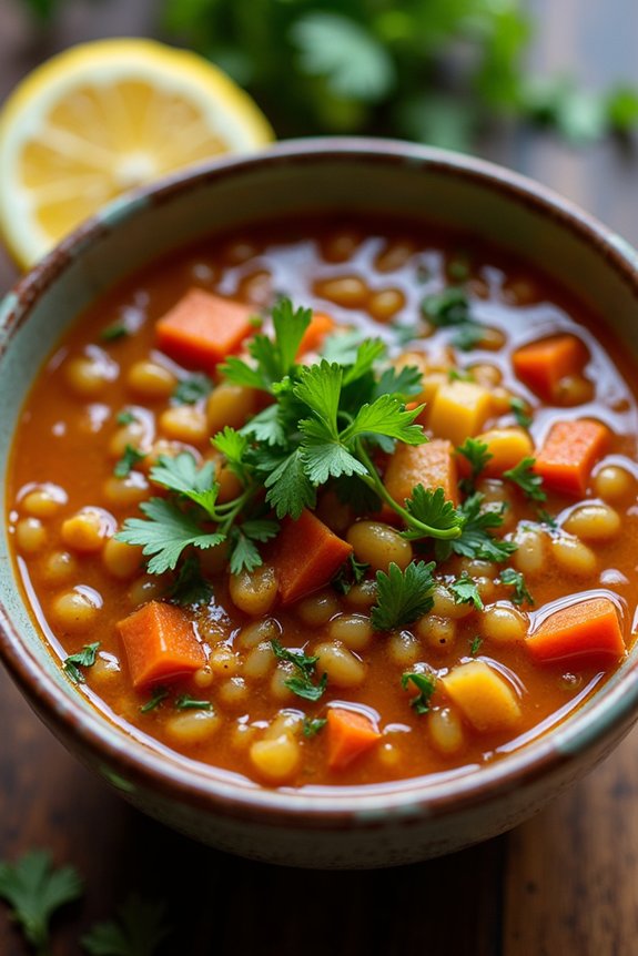 moroccan spiced lentil soup recipe