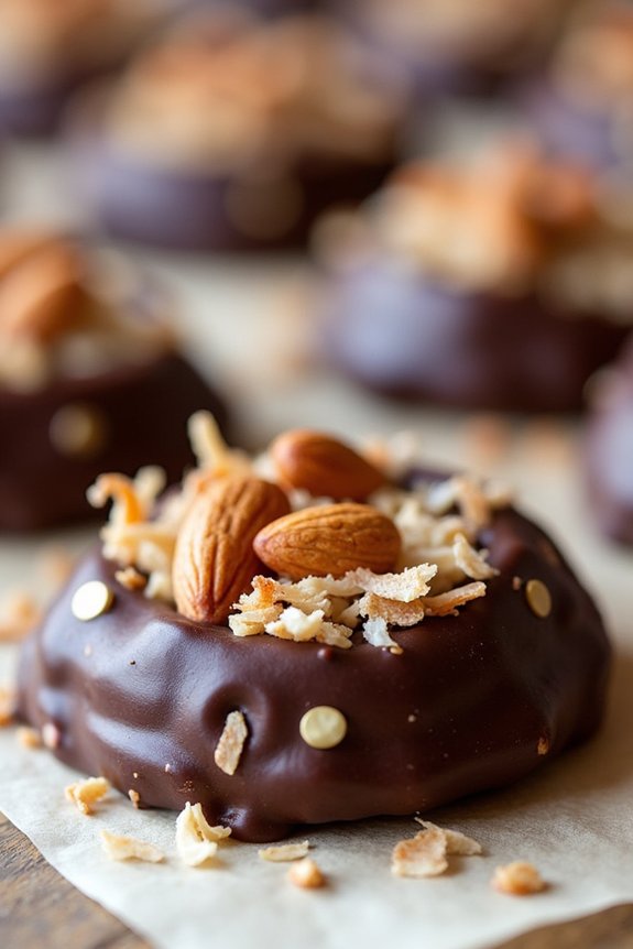 no bake almond joy cookies