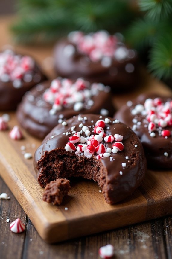 no bake mocha mint cookies