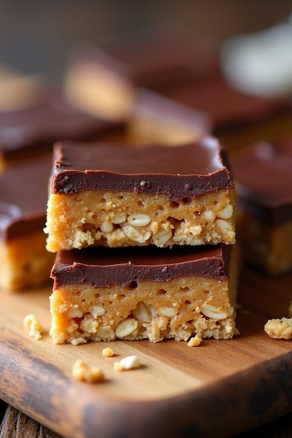 no bake peanut butter bars