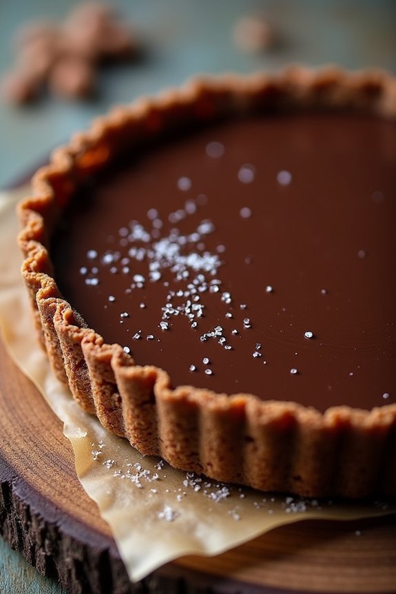 no bake vegan chocolate tart