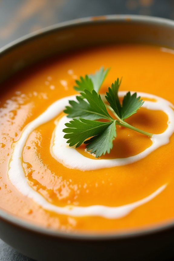 nourishing carrot ginger soup