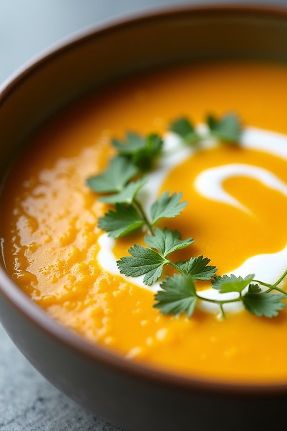 nourishing carrot turmeric quinoa soup