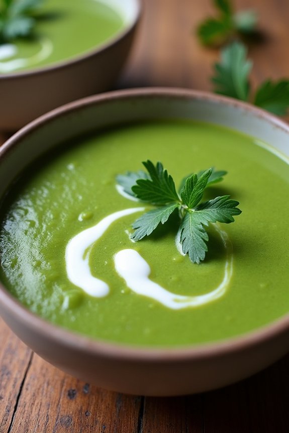nourishing zucchini spinach soup