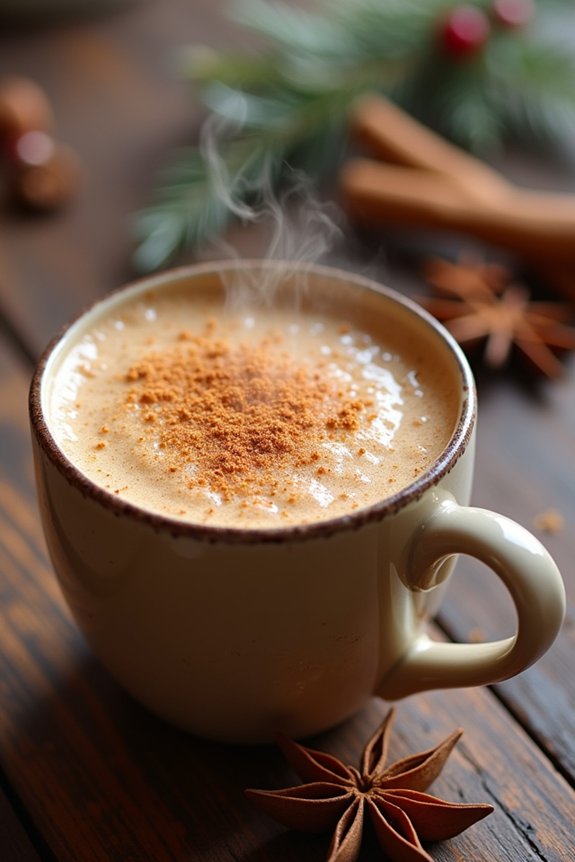 nutmeg infused spiced chai