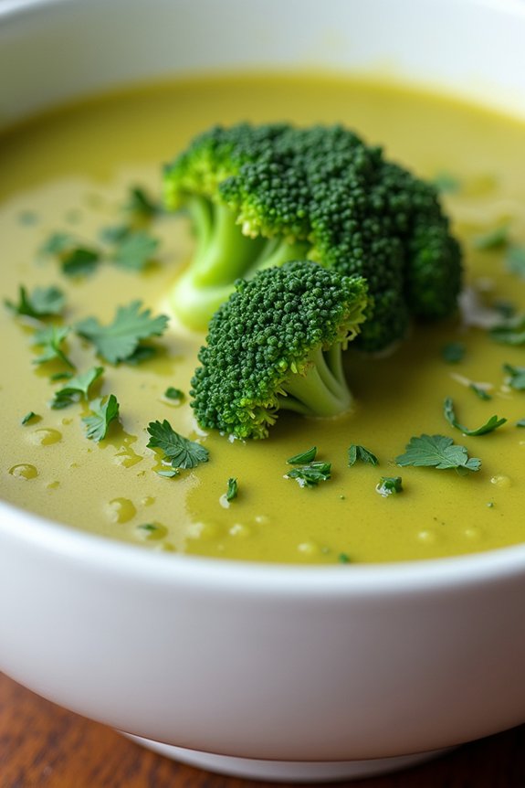 nutritious broccoli quinoa soup