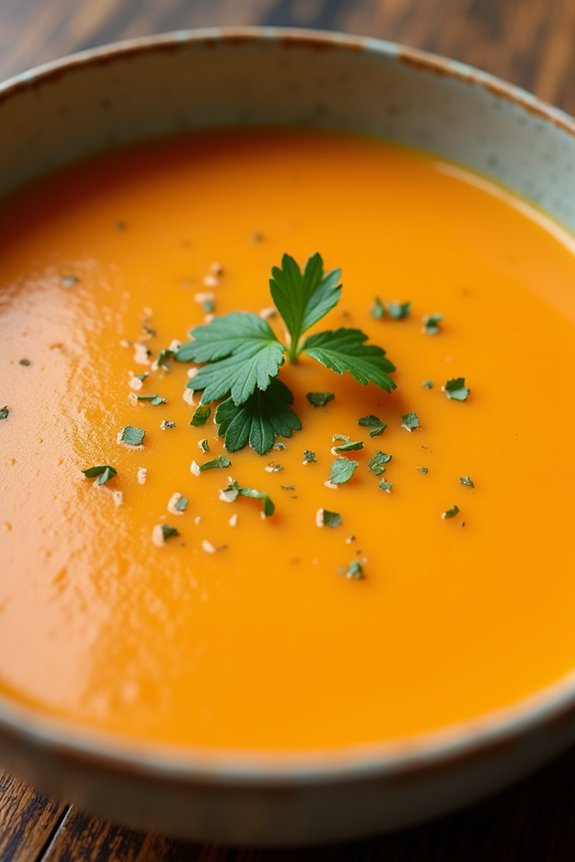 nutritious carrot ginger soup
