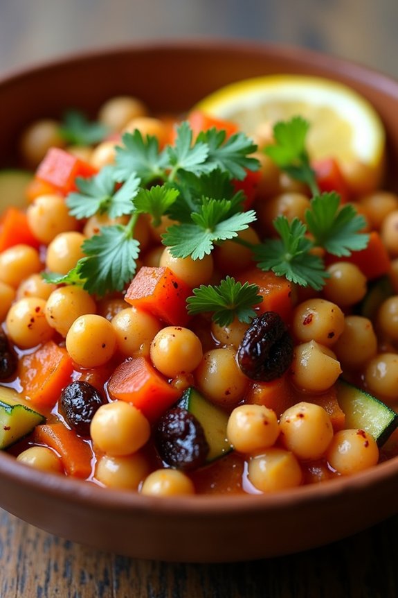 nutritious moroccan chickpea stew