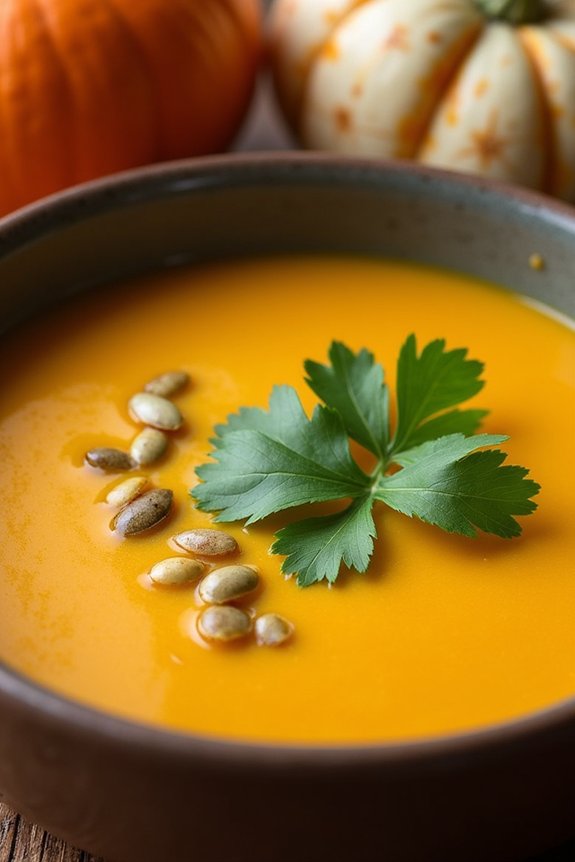 nutritious pumpkin coconut soup