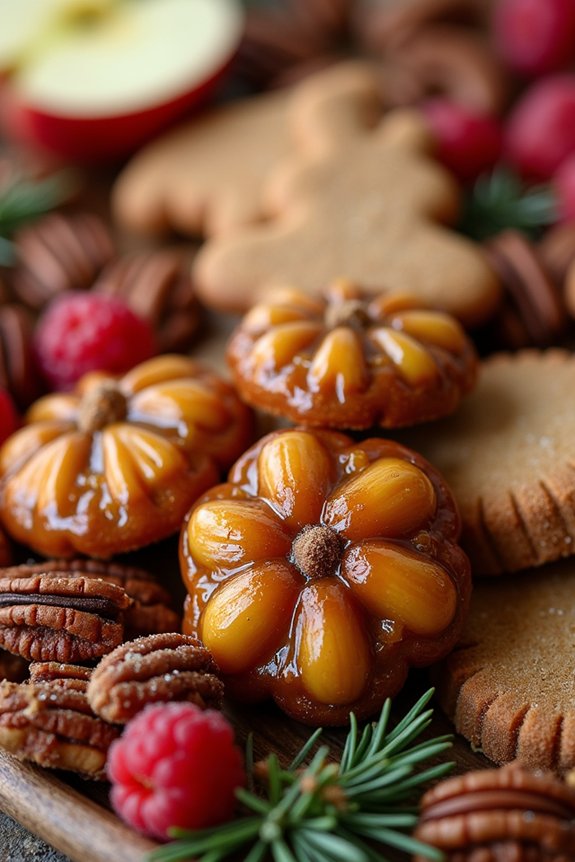 nutty holiday dessert platter