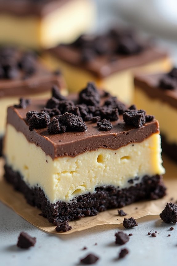 oreo cheesecake holiday bars