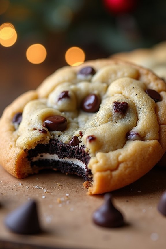 oreo stuffed chocolate chip cookies