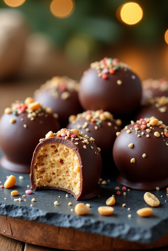 peanut butter chocolate truffles