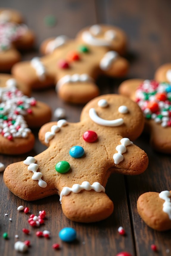 peanut butter gingerbread cookies