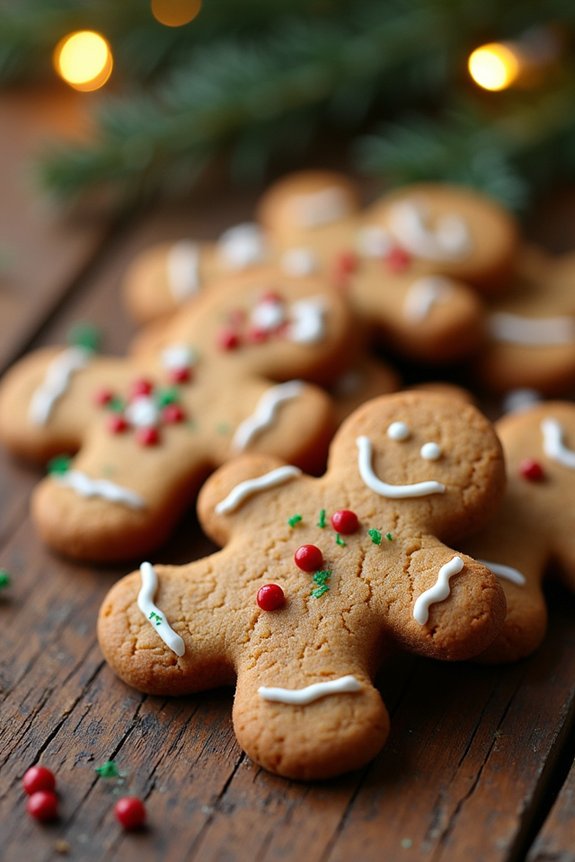 peanut butter gingerbread cookies