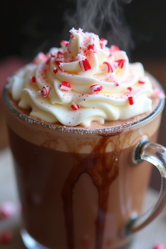 peppermint baileys hot chocolate