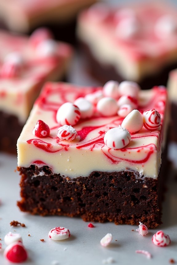 peppermint infused chocolate brownies