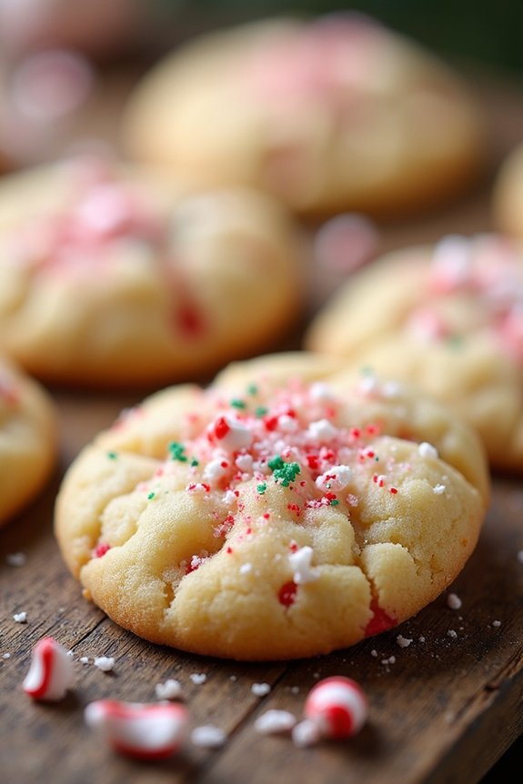 peppermint infused sugar cookies