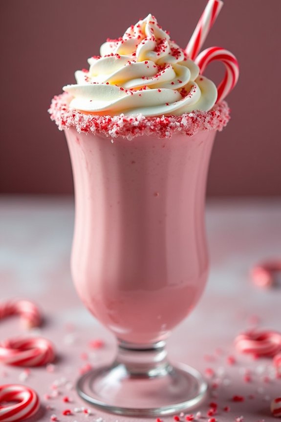 peppermint milkshake holiday delight